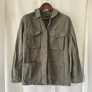 Topshop Olive Utility Jacket